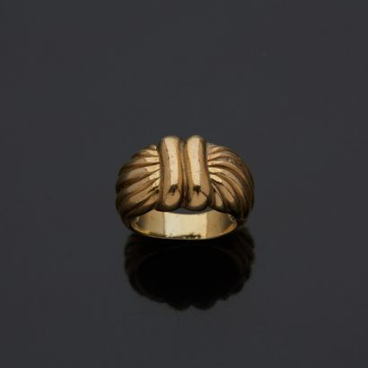 Bague en or jaune 18 k (750 millièmes) en...