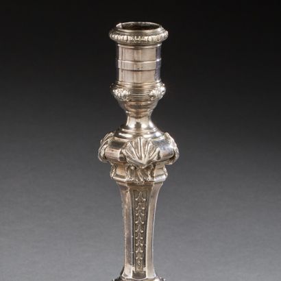 PARIS 1757 - 1758 - Paire de flambeaux en...
