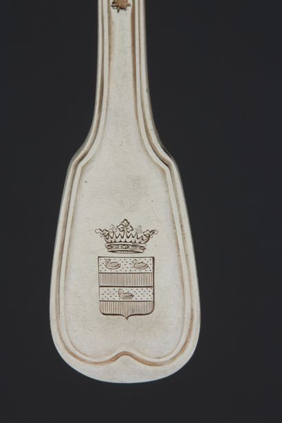 Partie de ménagère de couverts dépareillés...