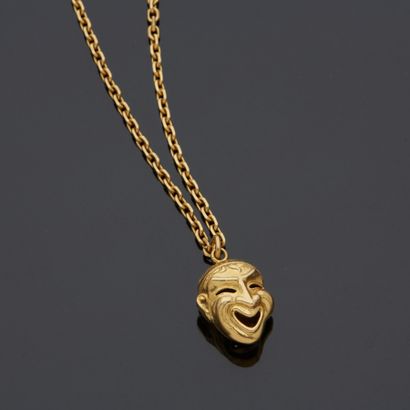 Chaîne en or jaune 18 k (750 millièmes) ornée...