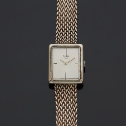 QUILBE 

Bracelet montre en argent, cadran...