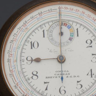 Montre de gousset à complication chronomètre...