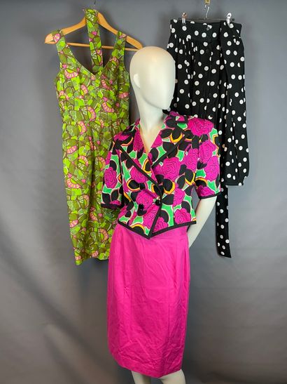 Lot de vêtements dont : 

Guy LAROCHE

-...