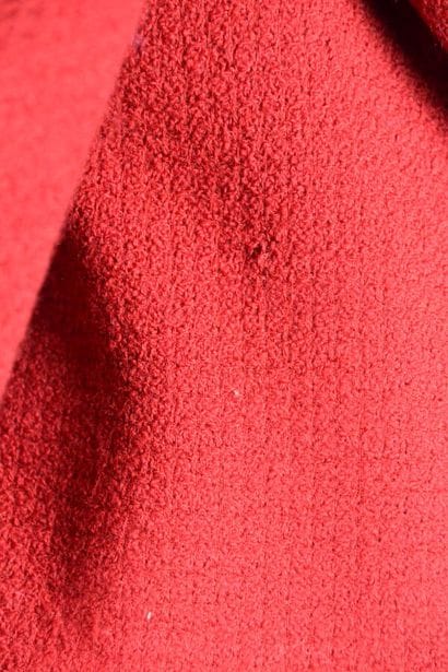 CHANEL

Red wool tweed jacket, long sleeves,...