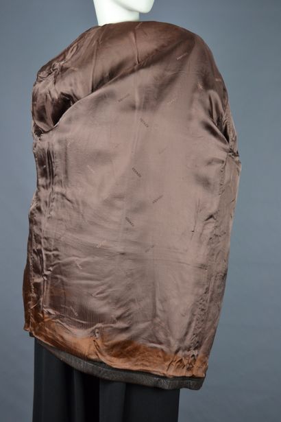 HERMES

Long brown deer leather jacket for...