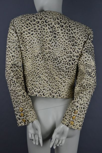 *VALENTINO

Veste croisée courte en lurex...