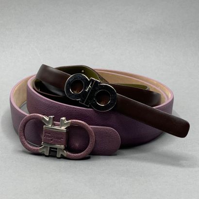 Salvatore FERRAGAMO

Two belts: 

- Purple...