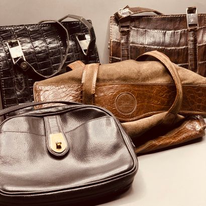 Lot of four various handbags including a...