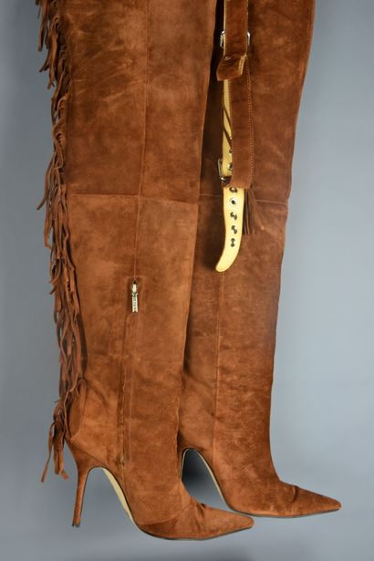 *DOLCE & GABANNA

Cuissardes en daim, talon...