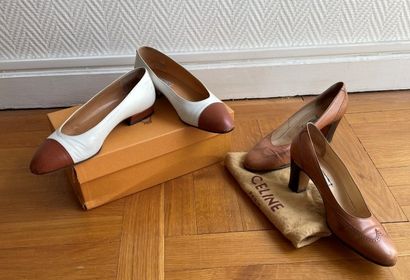 CELINE Paris

Two pairs of shoes : 

- White...