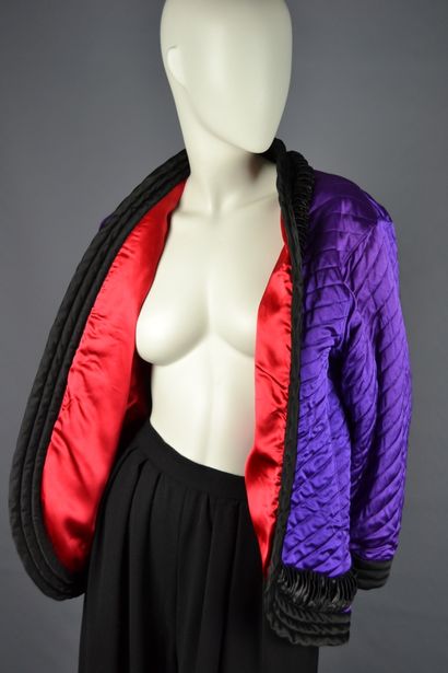 SAINT LAURENT Left Bank

Purple satin (acetate)...