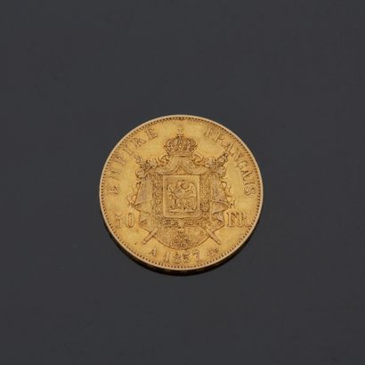 FRANCE - Pièce de 50 F or, 1857.