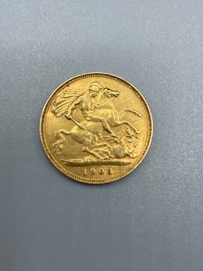 ANGLETERRE - Pièce d'or Edouard VII 1903.

Poids...