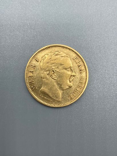 SERBIE - Milan Obrenovitch IV - 10 dinars...