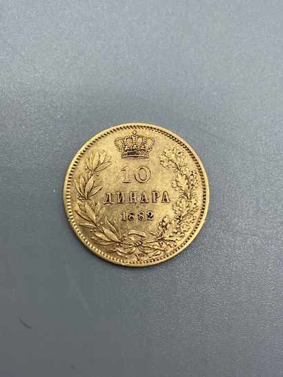SERBIE - Milan Obrenovitch IV - 10 dinars...