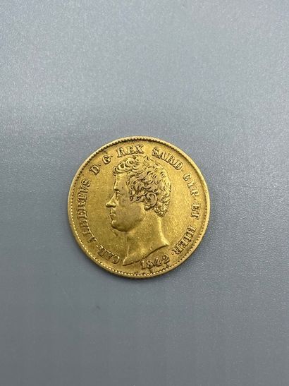 ITALIE - Pièce de 20 lires or, 1842