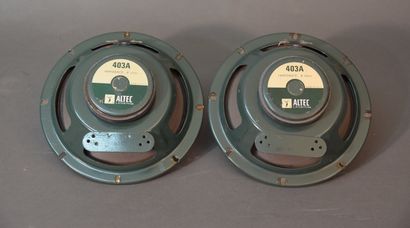 Paire de Haut-Parleurs ALTEC 403A 8 OHMS,...