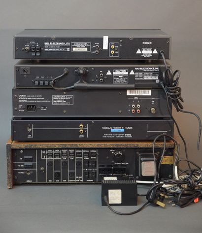 Lot de 5 tuners et ampli-tuner des marques...