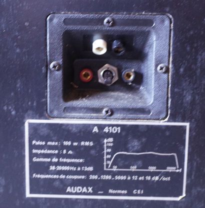 AUDAX A4101

Paire d’enceintes 3 voies, équipées...
