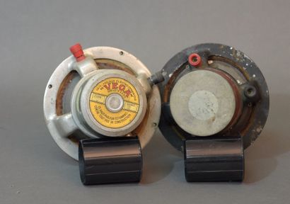 Deux Haut-Parleurs VEGA MEDOMEX 13 cm, Alnico...