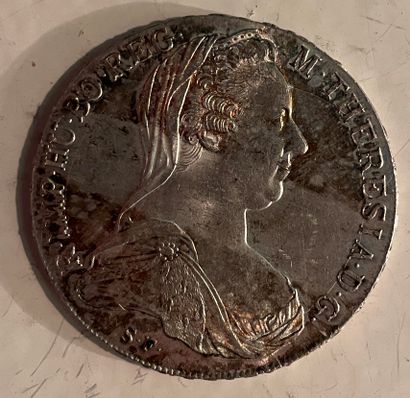 *Pièce en argent 1780 représentant Marie-Thérèse...