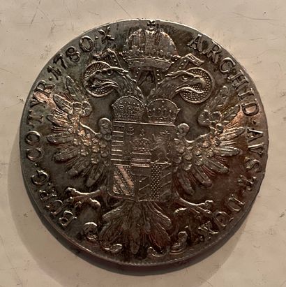 *Pièce en argent 1780 représentant Marie-Thérèse...