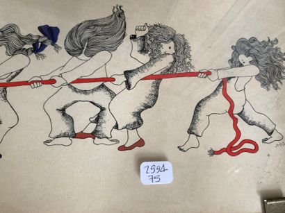 Deux dessins sur le thème de l'enfance