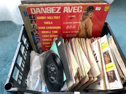 Lot de vinyls de 33 et 45 tours