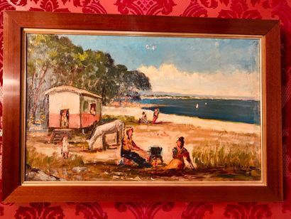 Ecole MODERNE

La roulotte sur la plage

Huile...