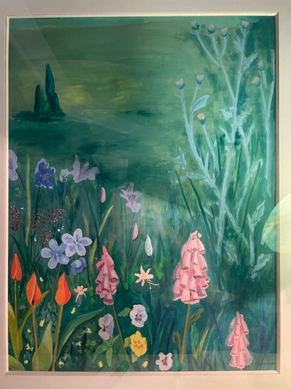 *Ecole MODERNE du XXe siècle

Fleurs champêtres

Gouache,...