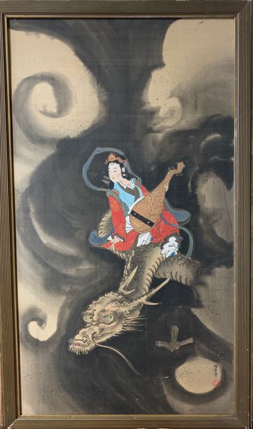 Ecole JAPONAISE fin XIXe ou début XXe siècle

La...