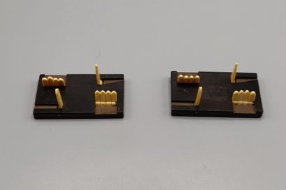 Deux CALCULATRICES en bois et os.