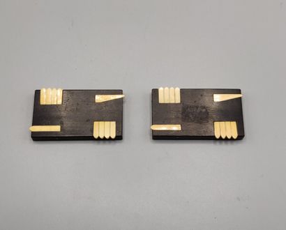 Deux CALCULATRICES en bois et os.