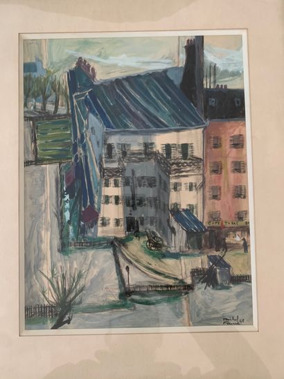 Michel FAURE

View of roofs

Gouache, signed...