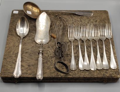 MENAGERE of knives, 12 large and 12 small,...