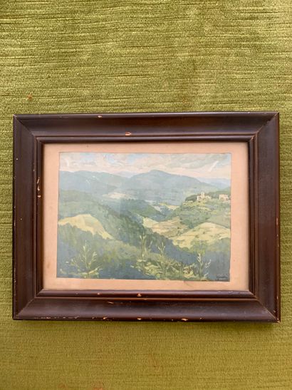 20th century FRENCH SCHOOL

Landscape

Gouache,...