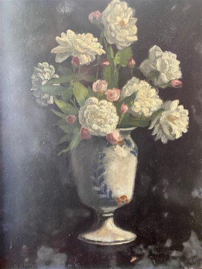 Albert PINARD

Still life with white roses

Oil...