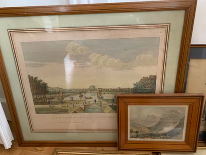 Lot of engravings, frames and various framed...