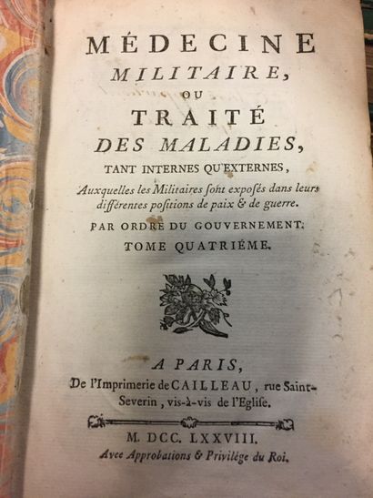 Military medicine. Cailleux imprimeur à Paris...