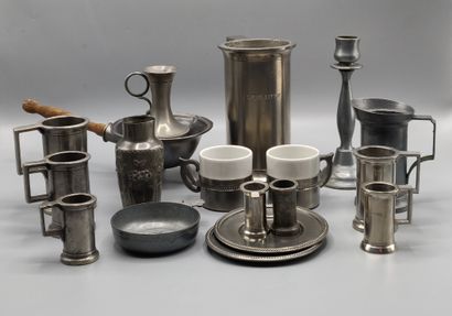 Small pewter pieces