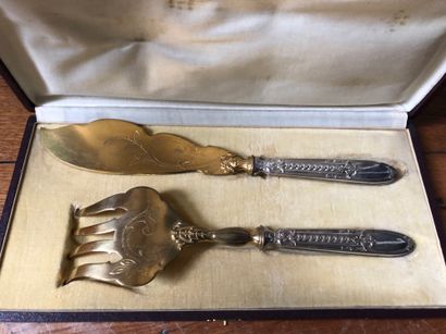 NINE silver plated cutlery boxes in their...