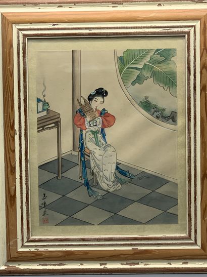 Two Japanese prints.

Japanese work, early...