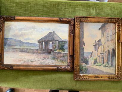 20th century FRENCH SCHOOL

View of a city,...