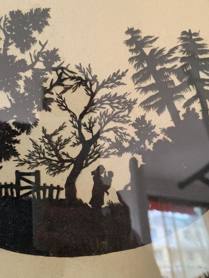 Scene representing a mother and child in...