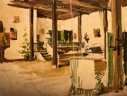 MODERN SCHOOL

Drawing representing an interior...