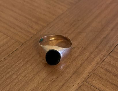 Ring in yellow gold 14 k (585 thousandths)...
