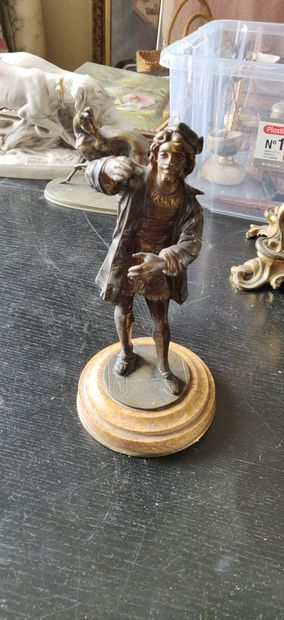 Bronze statuette representing a character...