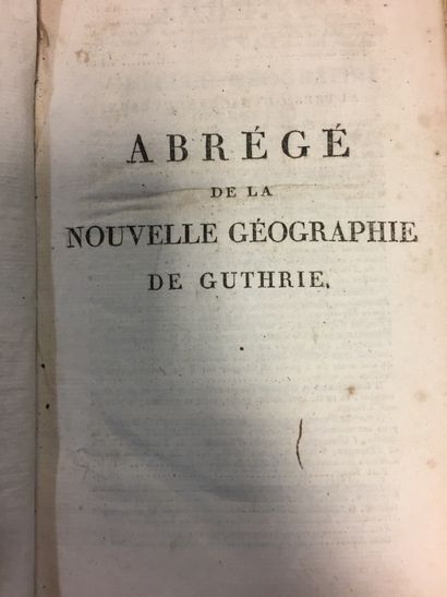 Guthrie's Abridged New Geography and Vosgien's...