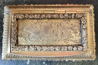 Tabatière en vermeil à décor de frises de...
