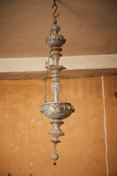 Murano glass chandelier (accidents and missing...